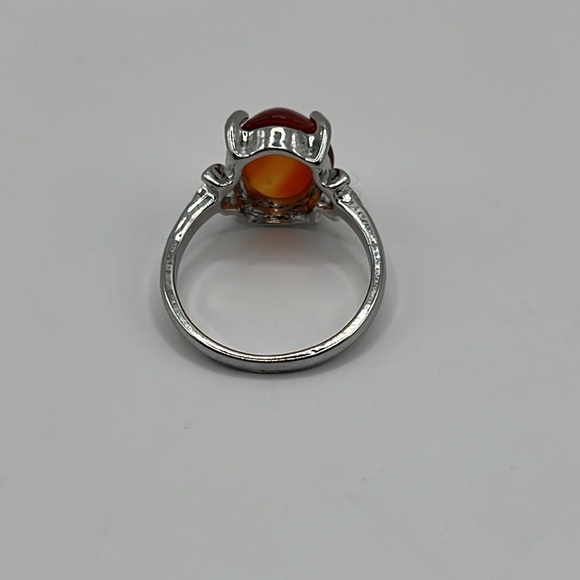 Carnelian Agate Semi-Precious Gemstone Ring - Picture 4 of 7